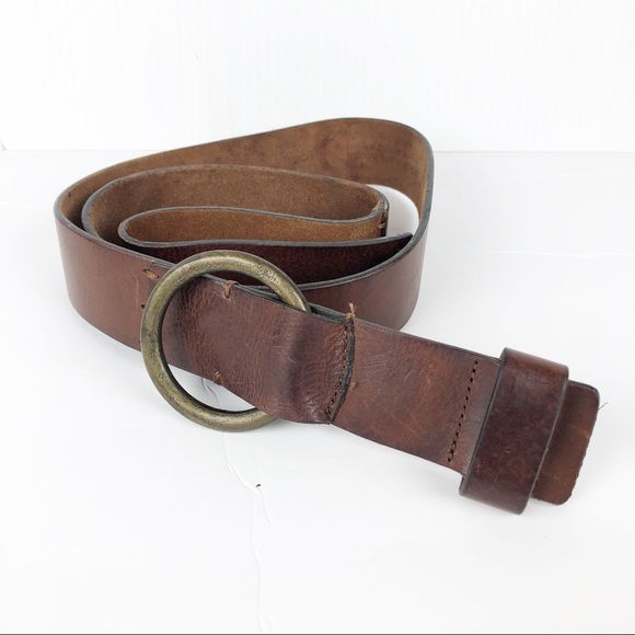 American Eagle Outfitters Accessories - American Eagle Circle Buckle Leather Belt